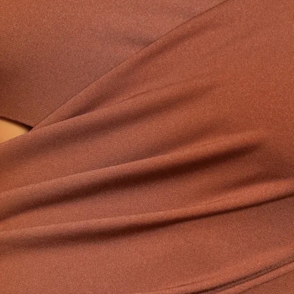 Lulu's Burnt Orange Long Sleeve Bodysuit - Picture 4 of 4